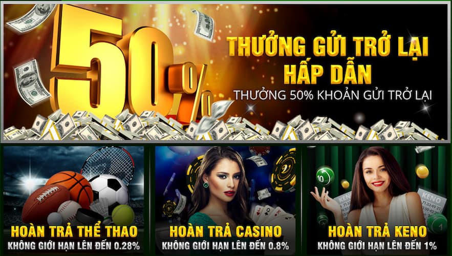 V9 hoàn trả không giới hạn lên đến 1% 